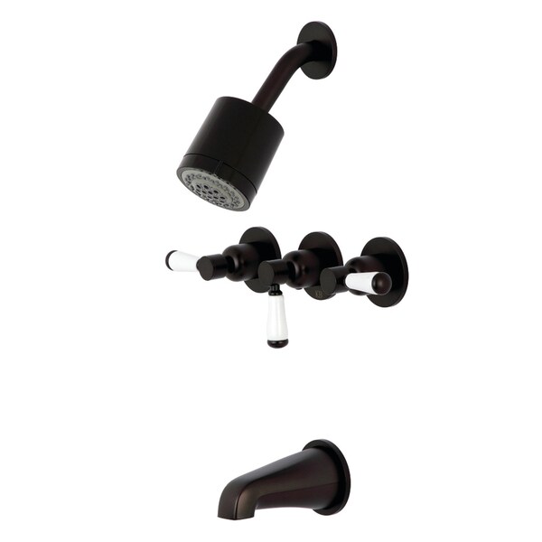Tub and Shower Faucet, Oil Rubbed Bronze, Wall Mount
